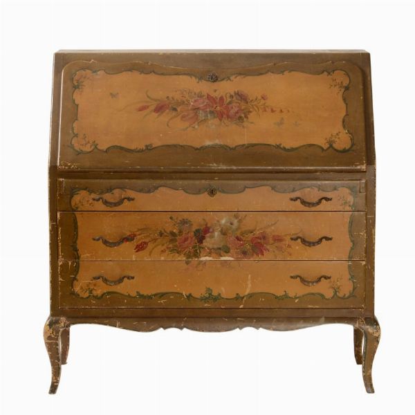 Bureau laccato in stile  - Asta Antiquariato - Associazione Nazionale - Case d'Asta italiane
