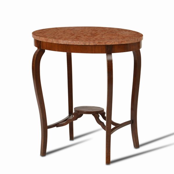 Tavolino circolare con piano in marmo  - Asta Antiquariato - Associazione Nazionale - Case d'Asta italiane