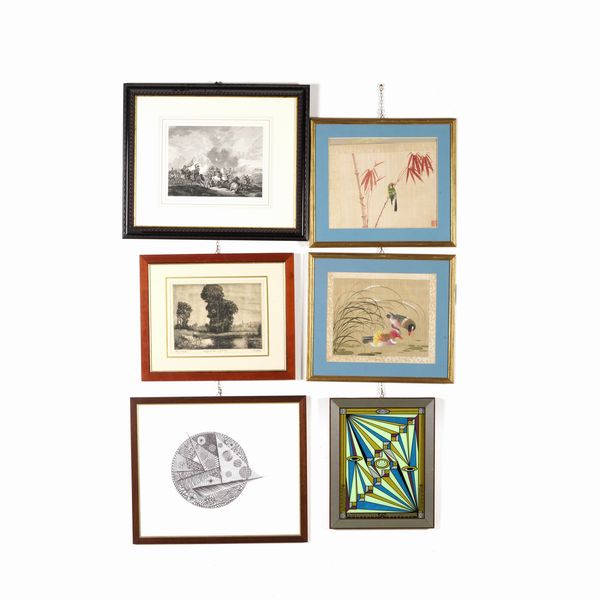 Lotto di sei stampe di vario genere  - Asta Antiquariato - Associazione Nazionale - Case d'Asta italiane