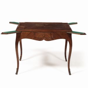 Tavolo da gioco lastronato. XVIII secolo  - Asta Antiquariato - Associazione Nazionale - Case d'Asta italiane