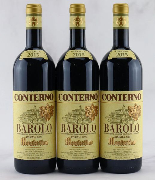 Barolo Monfortino Riserva Giacomo Conterno 2015  - Asta Vini Pregiati da una Ricercata Collezione - Associazione Nazionale - Case d'Asta italiane