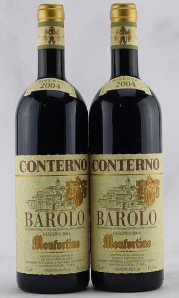 Barolo Monfortino Riserva Giacomo Conterno 2004  - Asta Vini Pregiati da una Ricercata Collezione - Associazione Nazionale - Case d'Asta italiane