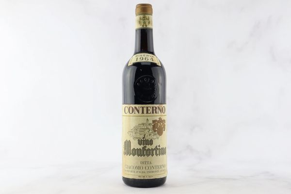 Barolo Monfortino Riserva Giacomo Conterno 1964  - Asta Vini Pregiati da una Ricercata Collezione - Associazione Nazionale - Case d'Asta italiane