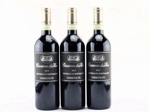Brunello di Montalcino Cerretalto Casanova di Neri 2015  - Asta Vini Pregiati da una Ricercata Collezione - Associazione Nazionale - Case d'Asta italiane