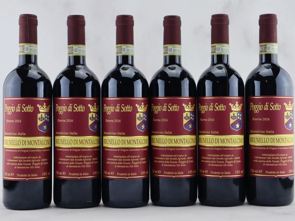 Brunello di Montalcino Riserva Poggio di Sotto 2016  - Asta Vini Pregiati da una Ricercata Collezione - Associazione Nazionale - Case d'Asta italiane