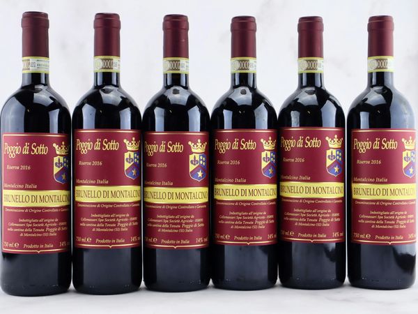 Brunello di Montalcino Riserva Poggio di Sotto 2016  - Asta Vini Pregiati da una Ricercata Collezione - Associazione Nazionale - Case d'Asta italiane