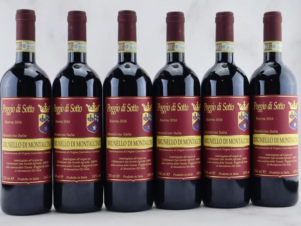 Brunello di Montalcino Riserva Poggio di Sotto 2016  - Asta Vini Pregiati da una Ricercata Collezione - Associazione Nazionale - Case d'Asta italiane