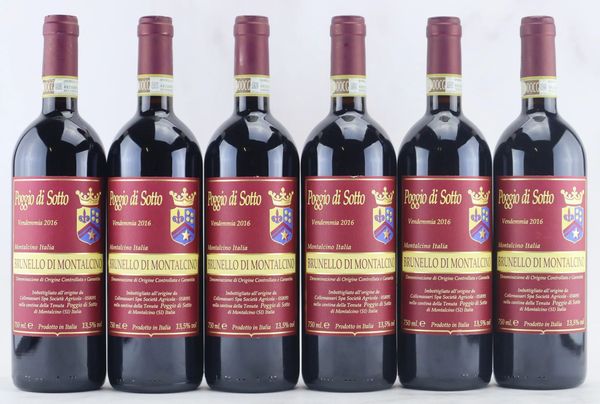 Brunello di Montalcino Poggio di Sotto 2016  - Asta Vini Pregiati da una Ricercata Collezione - Associazione Nazionale - Case d'Asta italiane