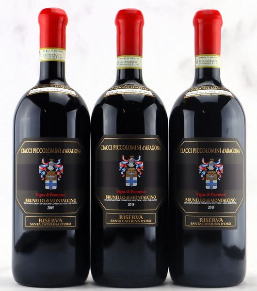 Brunello di Montalcino Vigna Pianrosso Riserva Santa Caterina d'Oro Ciacci Piccolomini d'Aragona 2015  - Asta Vini Pregiati da una Ricercata Collezione - Associazione Nazionale - Case d'Asta italiane