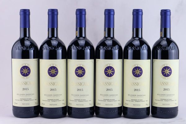 Sassicaia Tenuta San Guido 2015  - Asta Vini Pregiati da una Ricercata Collezione - Associazione Nazionale - Case d'Asta italiane