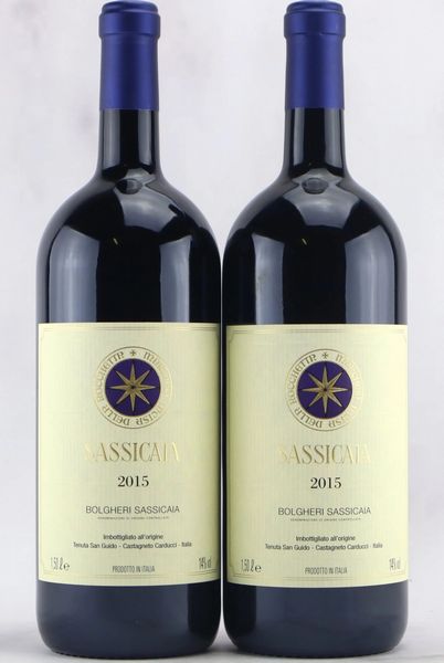 Sassicaia Tenuta San Guido 2015  - Asta Vini Pregiati da una Ricercata Collezione - Associazione Nazionale - Case d'Asta italiane
