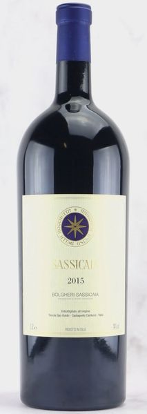 Sassicaia Tenuta San Guido 2015  - Asta Vini Pregiati da una Ricercata Collezione - Associazione Nazionale - Case d'Asta italiane