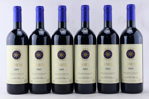 Sassicaia Tenuta San Guido 2001  - Asta Vini Pregiati da una Ricercata Collezione - Associazione Nazionale - Case d'Asta italiane