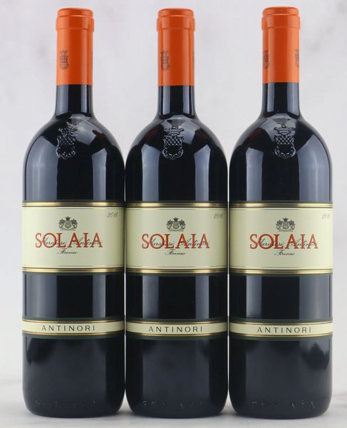 Solaia Antinori 2016  - Asta Vini Pregiati da una Ricercata Collezione - Associazione Nazionale - Case d'Asta italiane