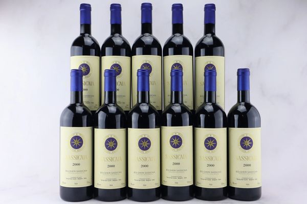 Sassicaia Tenuta San Guido 2000  - Asta Vini Pregiati da una Ricercata Collezione - Associazione Nazionale - Case d'Asta italiane