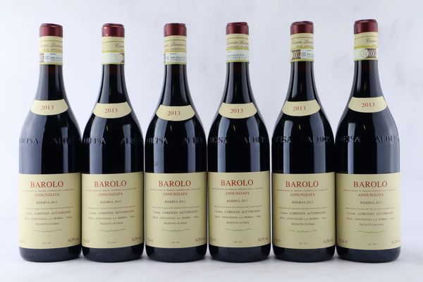Barolo Riserva Rocche dell’Annunziata Accomasso 2013  - Asta Vini Pregiati da una Ricercata Collezione - Associazione Nazionale - Case d'Asta italiane