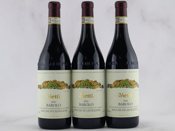 Barolo Rocche di Castiglione Vietti 2016  - Asta Vini Pregiati da una Ricercata Collezione - Associazione Nazionale - Case d'Asta italiane