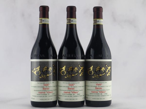 Barolo Riserva Villero Vietti 2009  - Asta Vini Pregiati da una Ricercata Collezione - Associazione Nazionale - Case d'Asta italiane