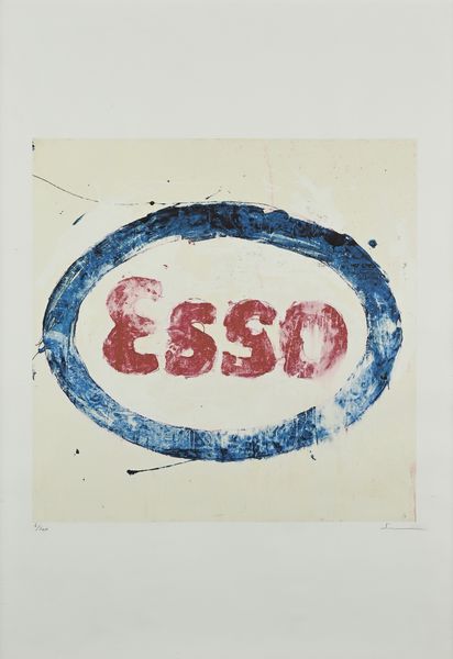 MARIO SCHIFANO : Esso  - Asta Grafica internazionale e multipli d'autore  - Associazione Nazionale - Case d'Asta italiane