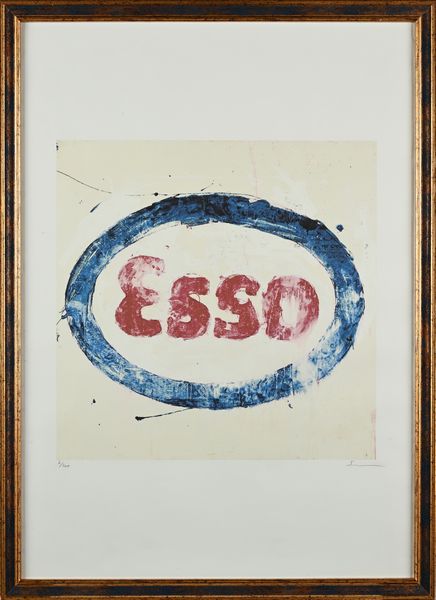 MARIO SCHIFANO : Esso  - Asta Grafica internazionale e multipli d'autore  - Associazione Nazionale - Case d'Asta italiane