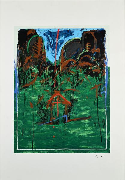 MARIO SCHIFANO : La casa sola  - Asta Grafica internazionale e multipli d'autore  - Associazione Nazionale - Case d'Asta italiane