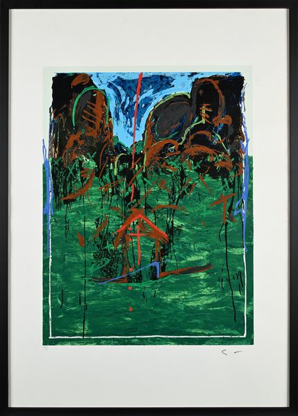 MARIO SCHIFANO : La casa sola  - Asta Grafica internazionale e multipli d'autore  - Associazione Nazionale - Case d'Asta italiane