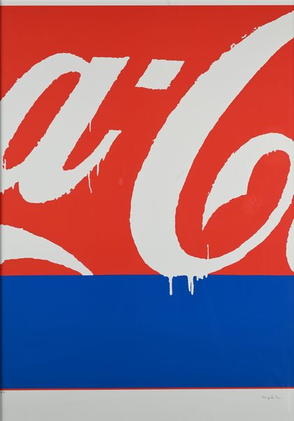 MARIO SCHIFANO : Coca-Cola  - Asta Grafica internazionale e multipli d'autore  - Associazione Nazionale - Case d'Asta italiane
