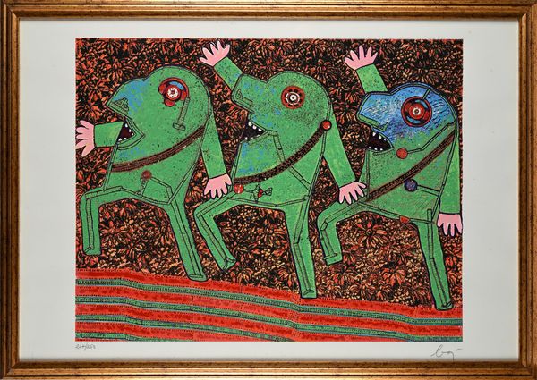 Baj Enrico : Parata  - Asta Grafica internazionale e multipli d'autore  - Associazione Nazionale - Case d'Asta italiane