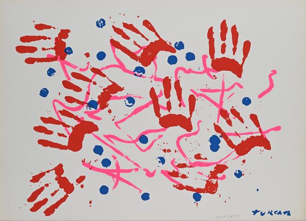 GIULIO TURCATO : Senza titolo  - Asta Grafica internazionale e multipli d'autore  - Associazione Nazionale - Case d'Asta italiane