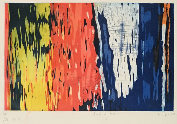 ANTONIO CORPORA : Sud e Nord  - Asta Grafica internazionale e multipli d'autore  - Associazione Nazionale - Case d'Asta italiane