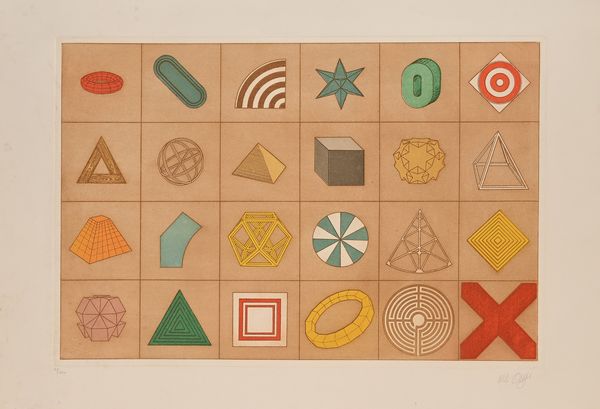 LUCIO DEL PEZZO : Segni Geometrici  - Asta Grafica internazionale e multipli d'autore  - Associazione Nazionale - Case d'Asta italiane