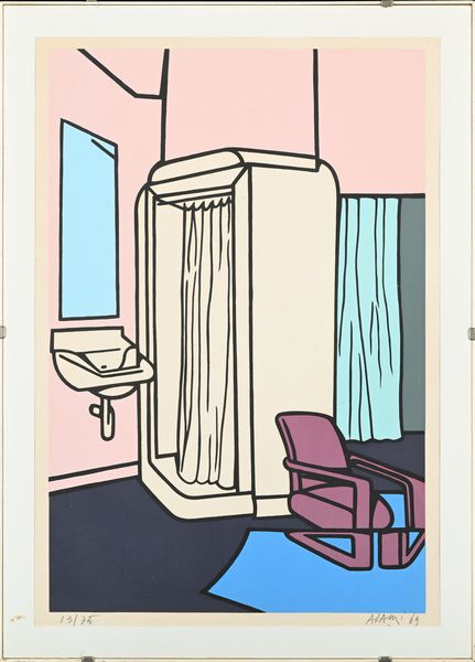 Valerio Adami : Senza titolo  - Asta Grafica internazionale e multipli d'autore  - Associazione Nazionale - Case d'Asta italiane