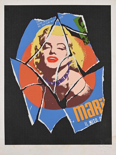MIMMO ROTELLA : Marilyn  - Asta Grafica internazionale e multipli d'autore  - Associazione Nazionale - Case d'Asta italiane