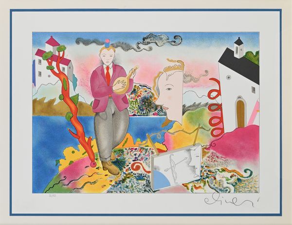 LUCA ALINARI : Carte castello crollo  - Asta Grafica internazionale e multipli d'autore  - Associazione Nazionale - Case d'Asta italiane