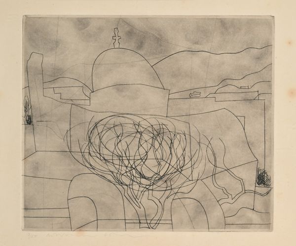 Ben Nicholson : Storm over Paros  - Asta Grafica internazionale e multipli d'autore  - Associazione Nazionale - Case d'Asta italiane