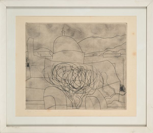 Ben Nicholson : Storm over Paros  - Asta Grafica internazionale e multipli d'autore  - Associazione Nazionale - Case d'Asta italiane
