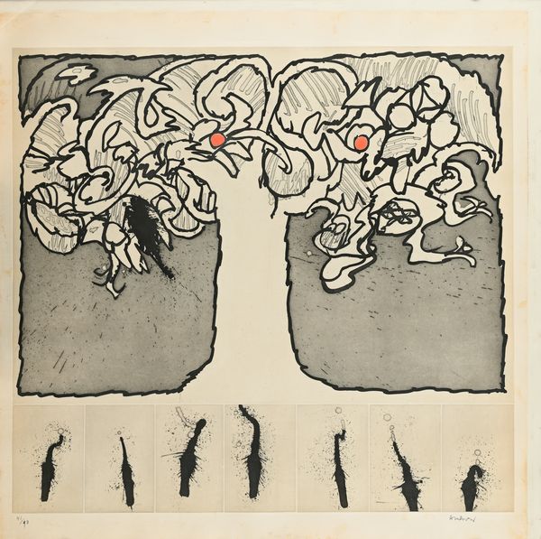 Pierre Alechinsky : Arbre de vie  - Asta Grafica internazionale e multipli d'autore  - Associazione Nazionale - Case d'Asta italiane