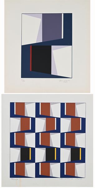 Oswaldo Subero : Lotto di due serigrafie  - Asta Grafica internazionale e multipli d'autore  - Associazione Nazionale - Case d'Asta italiane