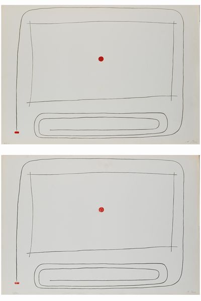 Achille Pace : Lotto di due serigrafie  - Asta Grafica internazionale e multipli d'autore  - Associazione Nazionale - Case d'Asta italiane