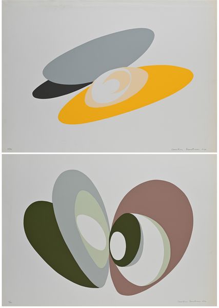 Camilian Demetrescu : Lotto di 2 serigrafie  - Asta Grafica internazionale e multipli d'autore  - Associazione Nazionale - Case d'Asta italiane