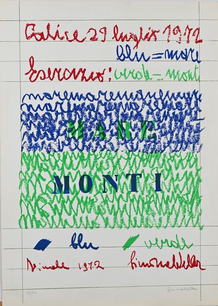 Simona Weller : Monti  - Asta Grafica internazionale e multipli d'autore  - Associazione Nazionale - Case d'Asta italiane