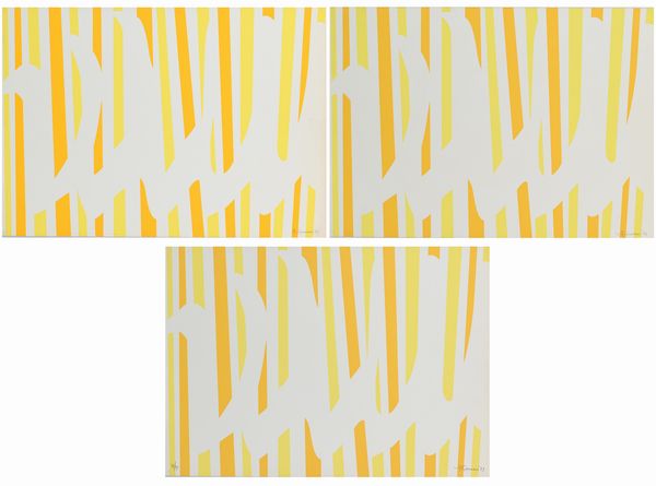 FRANCESCO GUERRIERI : Lotto di 3 serigrafie  - Asta Grafica internazionale e multipli d'autore  - Associazione Nazionale - Case d'Asta italiane