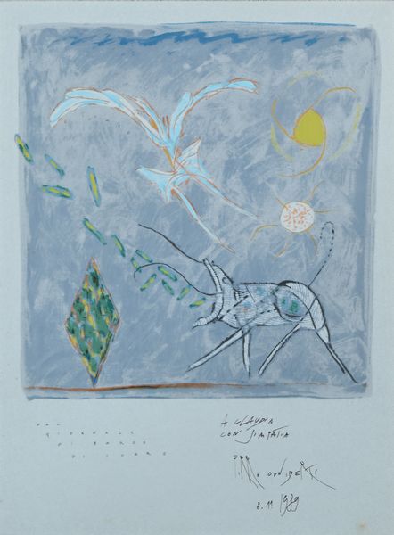 PIRRO CUNIBERTI : Dal giornale di bordo di Icaro  - Asta Grafica internazionale e multipli d'autore  - Associazione Nazionale - Case d'Asta italiane