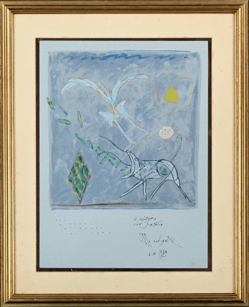 PIRRO CUNIBERTI : Dal giornale di bordo di Icaro  - Asta Grafica internazionale e multipli d'autore  - Associazione Nazionale - Case d'Asta italiane