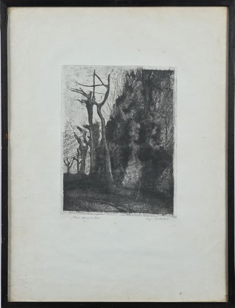 Luigi Bartolini : Strada del cacciatore  - Asta Grafica internazionale e multipli d'autore  - Associazione Nazionale - Case d'Asta italiane