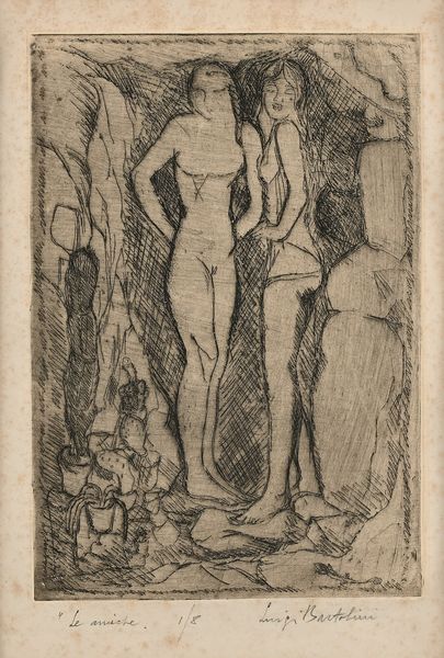 Luigi Bartolini : Le Amiche  - Asta Grafica internazionale e multipli d'autore  - Associazione Nazionale - Case d'Asta italiane