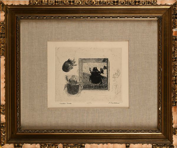 Luigi Bartolini : Scarabeo Ercole  - Asta Grafica internazionale e multipli d'autore  - Associazione Nazionale - Case d'Asta italiane