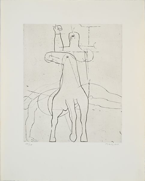 Marino Marini : Senza titolo  - Asta Grafica internazionale e multipli d'autore  - Associazione Nazionale - Case d'Asta italiane
