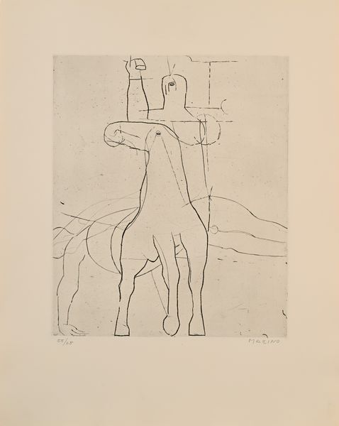 Marino Marini : Senza titolo  - Asta Grafica internazionale e multipli d'autore  - Associazione Nazionale - Case d'Asta italiane