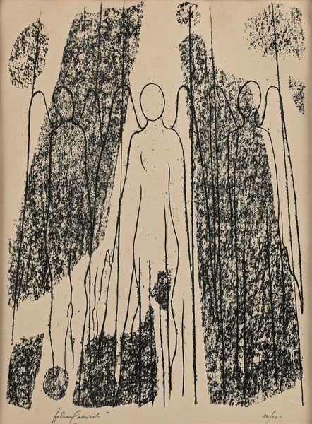 Felice Casorati : Angeli  - Asta Grafica internazionale e multipli d'autore  - Associazione Nazionale - Case d'Asta italiane